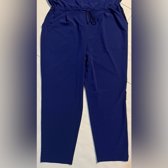 Columbia Women's Blue Anytime Tank Jumpsuit w Pockets Size XXL New with Tags NWT - Picture 2 of 16